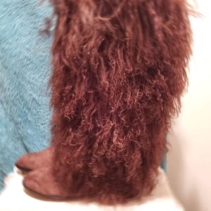 Rara Avis knee high fury boots